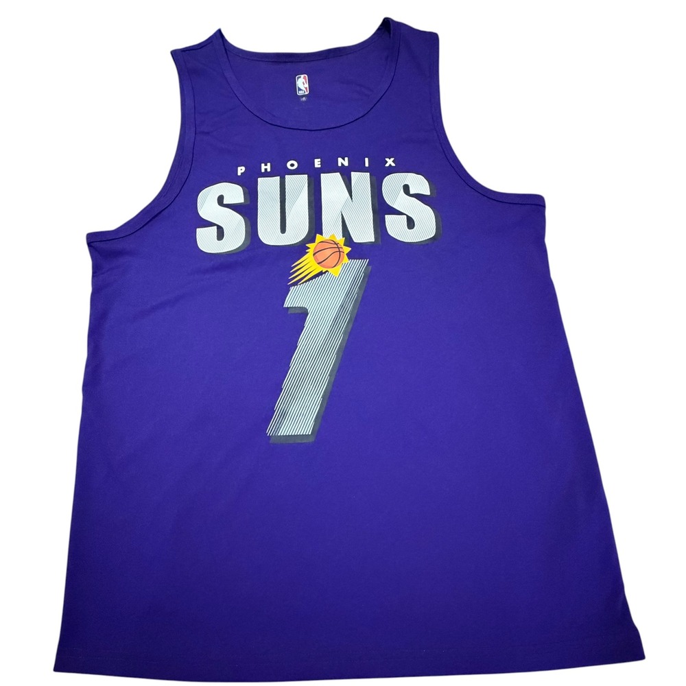 NBA Phoenix Suns Devin Booker #1 Basketball Tank Top Purple Mens XL